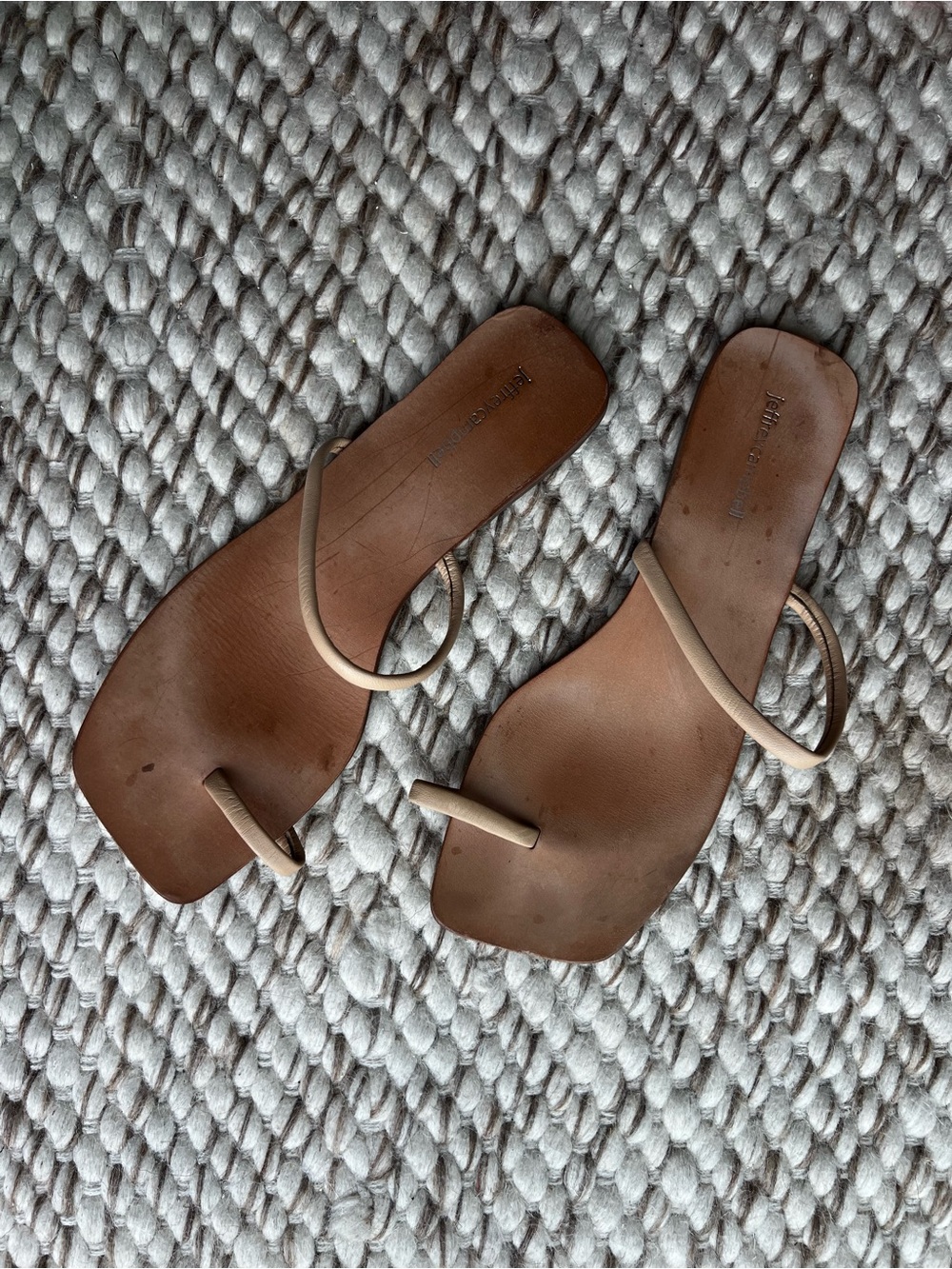 Jeffrey Campbell Brown Flat Strappy Sandal Size 10 | 41